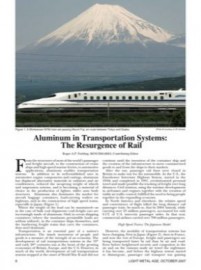 Aluminum in Transportation Systems: The Resurgence of Rail