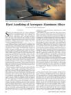 Hard Anodizing of Aerospace Aluminum Alloys