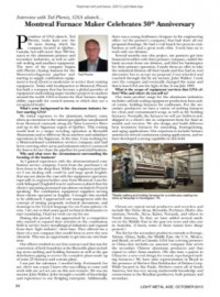 Interview with Ted Phenix, GNA alutech: Montreal Furnace Maker Celebrates 30th Anniversary