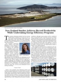 New Zealand Smelter Achieves Record Productivity While Undertaking Energy Efficiency Programs