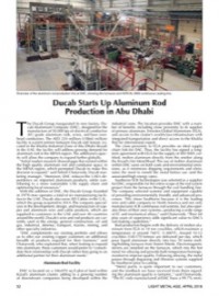 Ducab Starts Up Aluminum Rod Production in Abu Dhabi