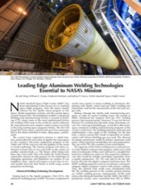 Leading Edge Aluminum Welding Technologies Essential to NASA's Mission