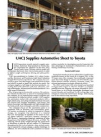 UACJ Supplies Automotive Sheet to Toyota