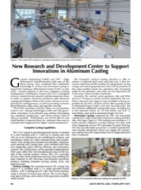 New Research and Development Center to Support Innovations in Aluminum Casting
