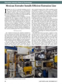 Extrusion Industry News & Technology: Mexican Extruder Installs Efficient Extrusion Line