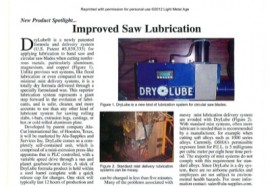 New Product Spotlight: Improved Saw Lubrication