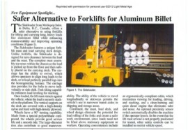 New Equipment Spotlight: Safer Alternative to Forklifts for Aluminum Billet
