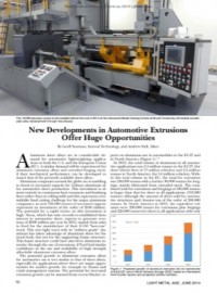 New Developments in Automotive Extrusions Offer Huge Opportunities