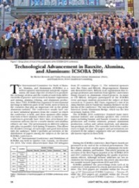 Technological Advancement in Bauxite, Alumina, and Aluminum: ICSOBA 2016 