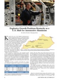 Explosive Growth Positions Kentucky as a U.S. Hub for Automotive Aluminum